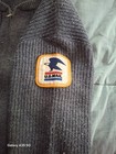 Vintage Navy Blue Us Mail Postal Service Made In Usa Zip Up Sweater Size  m-l 
