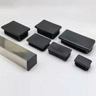10x15mm 100x200mm Rectangle Plastic Black Blanking End Cap Tube Pipe Insert Plug