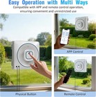 Automatic Window Cleaner Robot 8000pa Edge Detection Remote Control New