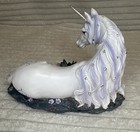Nemesis Now Jewelled Tranquillity Figurine White Unicorn   Crystal Ornament Vgc