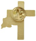 Usa Waving Flag Gold Cross 1 9 Cm X 2 22 Cm Motorcycle Hat Cap Lapel Pin 