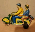 Technofix 282 Tin Friction Scooter Motorcycle Vespa Germany 1950s