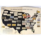 The American Motors License Plate Game 1969 Vintage Educational Map Game