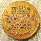 1970 Dwight D Eisenhower American Mint Associates High Relief Bronze Medal