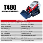 2026 Fully   upgraded T480r 25hp Mini Skid Steer Track Loader Usa Stock