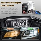 Headlight Restoration Kit With Ceramic Coating    Lens 180ml  Clear 