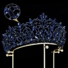 Baroque Luxury Crystal Bridal Tiaras Crowns  Veil Tiara Wedding Hair Accessories