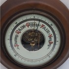 Vintage Atco German Wood Barometer Stormy Rain Change Fair Very Dry
