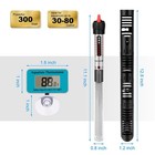 Kinbo Aquarium Heater 300 Watt Submersible Fish Tank Heater Adjustable Temper   