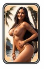 2025 1oz  999 Color Silver Art Bar Risque Series Native American Girl