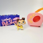 Littlest Pet Shop Lps  58 Sage Collie Paw Up Authentic Hasbro Carrier   Catalog 