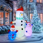 6 Ft Christmas Inflatable Snowman Outdoor Decorations  Blow Up Snowman Built-   