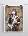 Dire Straits Tribute 16x20in Poster  Mark Knopfler Guitar Print Free Shipping Us