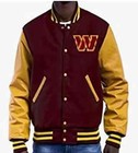 Men s Washington Commanders Varsity Jacket   Nfl Team Apparel  Football Fan Gear