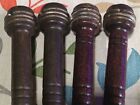 4 Wood Bobbins Spools Wooden Industrial Style Spindles 8 7 8  Wooden Quills Lot