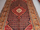 6 6x9 9 Ft Caucasian Bijar Medallion Herati Handknotted Wool Vintage Rug