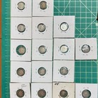 16 British Silver Threepence Coins     Victorian To Wwii      925    500     0 614 Asw
