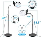 10x 20x Magnifying Glass With Light And Stand  36 Led Dimmable Floor Magnifyi   