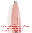 Blush Pink Cordless Low-noise Small Dog Clippers Quiet Portable Pet Hair Trimmer
