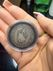 1934 Republic Of Panama Medio Balboa  900 Silver Coin  ecp2