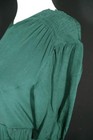 Rare Vintage 1930 s French Green Silk Bias Cut Dress Size 6 Very Good Condition