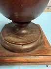 Vintage Antique Wood Architectural Large Finial  Newel Post Top W  Base