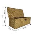 Seagrass Storage Baskets  Wicker Hand Woven Multi-dividers  Natural Seagrass    