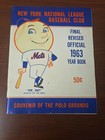 New York Mets 1963 Final Revised Official Yearbook Polo Grounds Vintage Ex Mint