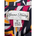 Sport Haley Polo Womens M Shirt Multicolor Quarter Zip Short Sleeve Golf