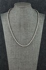 Sterling Silver Navajo Pearl Necklace 18  - Dorinda Mariano
