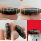 Old Agate Dzi Bead With Eye Pattern     Tibetan Antique Healing Bead