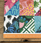 Dcwv  wild Floral  Premium Cardstock Stack 12x12 Scrapbook Paper-new sealed