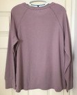 L l  Bean Women s Unshrinkable Mini-waffle Tee Long-sleeve Crewneckoutdoor Lilac