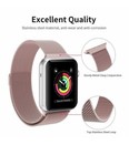 For Apple Watch Iwatch Band Series 8 7 6 5 4 3 Se Magnetic Stainless Steel Strap