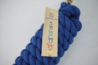 Hamilton Cotton Lead Rope With Brass-plated Bolt Snap Blue 3 4  Thick X 10  Long