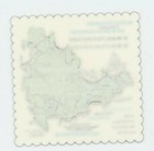 St Maarten Island Coaster Map Martin Souvenir West Indies Vtg Travel Caribbean