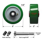 Industrial Casters  Polyurethane On Aluminum Wheel 800-5600lbs