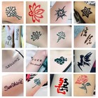 Temporary Tattoo Kits Henna Kit 5 Inks 96 Stencils Cosmetic Grade For Women Men