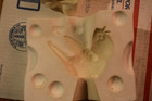 Vintage Ceramic Slip Casting Mold Small 4  3 Pc Cartoon Bird By Arnels   579