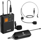 Professional Uhf Wireless Microphone With Rechargeable Bodypack   Lavalier Mic