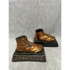 Vintage Baby Shoe Bookends Kids Perma Plated Product Victorian Style