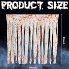 85  X 60  2pcs Halloween Door Curtain Decoration With Bloody Hand Prints - Blood