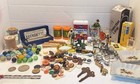 50  Vintage Junk Drawer Lot Coins Harmonica  Marbles  Buttons  S   P Plus More  