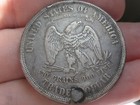 1873 P Silver Trade Dollar- Philadelphia  Fine vf Details