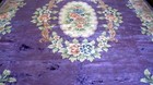 100  Silk Hand Knotted Oriental Rug Room Decor Silky Purple Rug 10 X 13 Feet