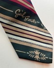 Vintage Striped Girl Scouts Men   s Necktie Tie Made In Usa 57x3 5    Free Shipping