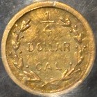 1871-h 1 4 Rnd Liberty Cal Fract Gold   Bg-856a Pcgs Ms62  Ex-jay Roe   Rare R8 