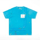 Gotofree 25ss New Vintage Hand Painted T Shirt Splash-ink Graffiti Short Top Tee