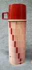 Thermos Set Vintage Retro Maroon Pink Rectangle King Seeley 13 5    9 75  Vtg 
