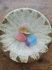 Beautiful Rare Color Sea Glass 3pcs  Surf Tumbled  Weathered  Beach Glass 123